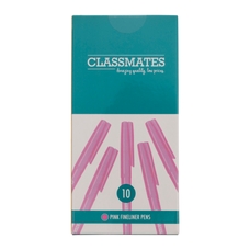 Classmates Fineliner Pen - Pink - Pack of 10